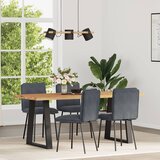 Maison Chic Jedilni stoli - Vzorci stoli 4 kosi temno siv žamet A963, (22032014) | Shoptok.si