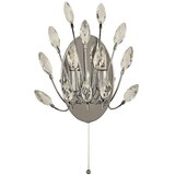 Searchlight Peacock Stenska svetilka z 2 lučema, kristalna, (22100518) | Shoptok.si