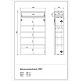 Germania Kremno bela stenska omarica 56x97x22 cm Ameca – | Shoptok.si