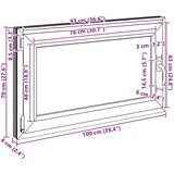  Okno za klet RISOR 100 x 70 cm PVC in steklo Antracit, (5000215214) | Shoptok.si