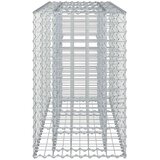  Gabionski uzdignuti krevet Srebrno 130 x 50 x 80 cm - 130 x 50 x 80 cm | shoptok.hr