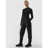 4f Women's jogger sweatpants with the addition of modal - black cene