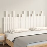  Zidno uzglavlje bijelo 159,5x3x80 cm od masivne borovine | shoptok.hr