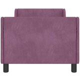  Otroški posteljni okvir z vznožjem Vijolična 80 x 160 cm Žamet, (5000104647) | Shoptok.si