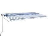  Automatska tenda sa senzorom LED 600 x 300 cm plavo-bijela | shoptok.hr