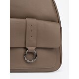Shelvt Dark beige women's eco leather backpack | Shoptok.si