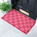 Artsy Doormats Predpražnik iz reciklirane plastike 40x70 cm Wavy Checkerboard – | Shoptok.si