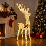  3D Božićni irvas LOVIISA 140 LED lampica Topla bijela | shoptok.hr