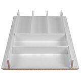 Elletipi Bijeli drveni organizator pribora 33 x 47 cm Wood Line – Cijene