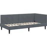  Kotni okvir postelje z matrico Drugo 2 pcs Siva Žamet, (5000123254) | Shoptok.si