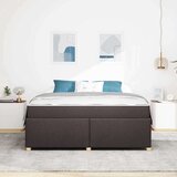 Okvir za krevet Tamno smeđa 180 x 200 cm tkanina | shoptok.hr