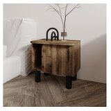 Hanah home Noćni ormarić smeđi Slike