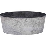 vidaXL umivalnik črn Ø40x15 cm marmor | Shoptok.si