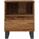  Noćni ormarić boja staro drvo 40x35x50 cm konstruiranog drva | shoptok.hr