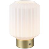 Tri O Bela/zlata LED zatemnitvena namizna svetilka s steklenim senčnikom (višina 19,5 cm) Lord – | Shoptok.si