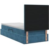  Krevet s madracem i skladištem Tamno plava 100 x 200 cm Baršun | shoptok.hr