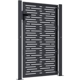  Vrtna vrata antracit boje 100x150 cm čelična kvadratna dizajna | shoptok.hr