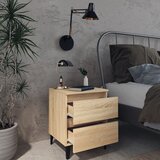  Noćni ormarić boja hrasta sonome 40x35x50 cm konstruirano drvo | shoptok.hr