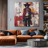  Slika JIMI HENDRIX - Divji zahod v akrilu | 100 % originalno poslikan akril | Shoptok.si