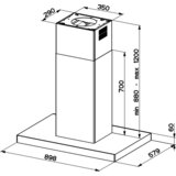 Faber napa stilo glass smart isola A90, (325.0618.802) | shoptok.hr