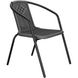 springos pletena- metalna vrtna stolica, siva | shoptok.hr