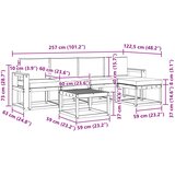  Set vanjskih sofa 6 kom. Bijela i bež | shoptok.hr