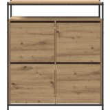 Ormarić za cipele s 4 klizna vrata Artisan hrast 100x34x112 cm | shoptok.hr