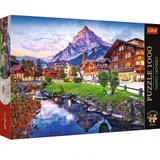 Alpska vas v Švici 1000-delni premium puzzle -