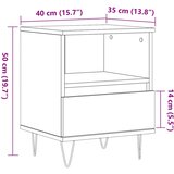  Noćni ormarić Artisan hrast 40x35x50 cm izrađeno drvo | Eponuda.com