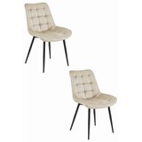  BERA stolica - bež baršun/ crne noge x 2 | shoptok.hr