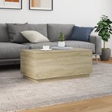  Stolić za kavu s LED svjetlima boja hrasta 90 x 50 x 40 cm | shoptok.hr
