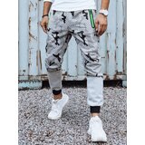 DStreet Spodnie męskie dresowe moro jasnoszare | shoptok.hr