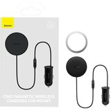Baseus CW01 magnetni nosilec za rešetko v avtomobilu s polnilnikom USB-A, 15 W + 25 W (črn), (20817239) Cene