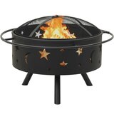 Posuda za vatru sa žaračem 76 cm XXL čelična | shoptok.hr