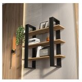 Hanah home zidna polica suno black oud oak u