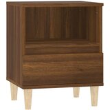 Maison Chic Noćni ormarić Smeđi hrast 40x35x50 cm Cijene