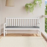  Jastuk za vrtnu klupu sivi 180 x 50 x 3 cm od tkanine Oxford | shoptok.hr
