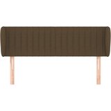 Uzglavlje s ušima tamnosmeđe 147x23x78/88 cm od tkanine | Eponuda.com