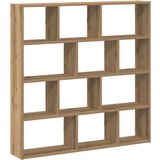 vidaXL Stenska kockasta polica 12 predelki artisan hrast inž. les | Shoptok.si