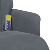  Krevetna stolica za masažu Tamno siva 91 x 71 x 105.5 cm Baršun | shoptok.hr