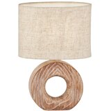 Fischer & Honsel Smeđa/bež stolna lampa keramička s tekstilnim sjenilom (visina 31 cm) Hanke – Cijene