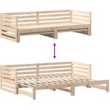  Dnevni krevet s pomoćnim ležajem bez madraca 80x200 cm | shoptok.hr