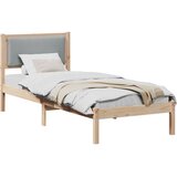  Krevetna konstrukcija s uzglavljem Svijetlo siva 80 x 200 cm | shoptok.hr