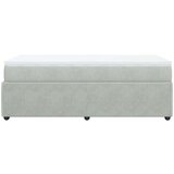 Box spring krevet s madracem svjetlosivi 80 x 200 cm baršunasti | shoptok.hr