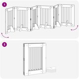  Vrata za pse s postoljem 6 pcs Hrast sonoma 60 x 80 cm | shoptok.hr