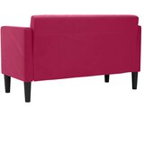  Dvosjed Vinocrvena 111 cm Baršun | shoptok.hr