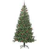  Božićno drvce s 300 LED svjetlima s stalakom Zelena 240 cm PVC | shoptok.hr