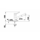 Blanco slavina KANO-S MAT CRNA VT | shoptok.hr