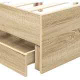  Konstrukcija postelje s predalom Sonoma hrast 200 x 200 cm, (5000121474) | Shoptok.si