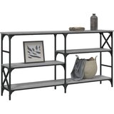  Konzolni stol siva boja hrasta 150x29x76,5 cm konstruirano drvo | shoptok.hr